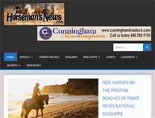 Tablet Screenshot of horsemansnews.com